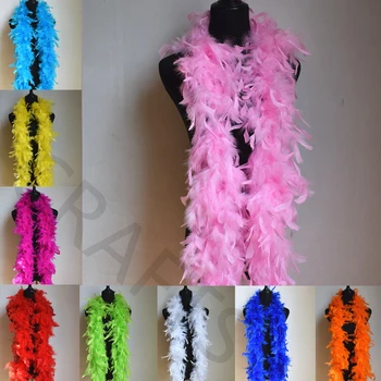 Didmeninė 50 g 2 m / juostelės storas plunksnų boa plunksnų vestuves Suknelė įvairių spalvų