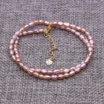 Didmeninė Natūralių Gėlavandenių Perlų Vėrinį Baroko Perlai, Papuošalai Moterims, Dovana Vestuvių Vario Sagtimi Grandinės Karoliai