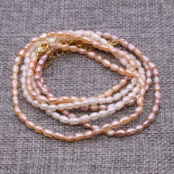 Didmeninė Natūralių Gėlavandenių Perlų Vėrinį Baroko Perlai, Papuošalai Moterims, Dovana Vestuvių Vario Sagtimi Grandinės Karoliai