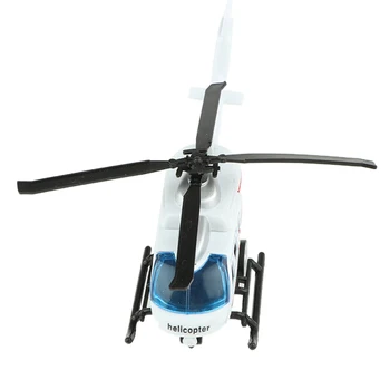 Diecast Policijos Sraigtasparnis Modelį (Mastelis 1/43) Mini Traukti Atgal Žaislas Švietimo Žaislai, Dovanos Vaikams, Berniukai