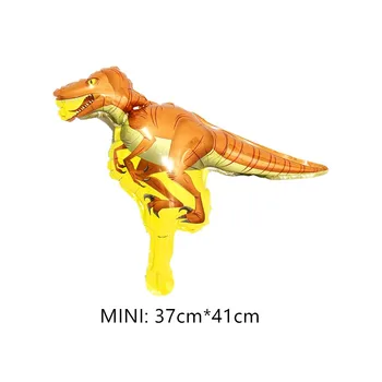 Dinozaurų Šeima Allosaurus Velociraptor Tyrannosaurus Rex ilgakaklės Dragon Šalis Dekoro Naujų Aliuminio Folija Balionas