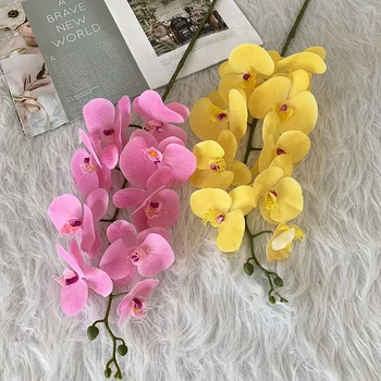 Dirbtinio Šilko Baltoji Orchidėja, Gėlių Aukštos Kokybės Drugelis Drugelis Phalaenopsis Netikrą Gėlių, Vestuvių Namų Festivalis Apdaila