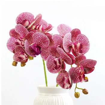 Dirbtinio Šilko Baltoji Orchidėja, Gėlių Aukštos Kokybės Drugelis Drugelis Phalaenopsis Netikrą Gėlių, Vestuvių Namų Festivalis Apdaila