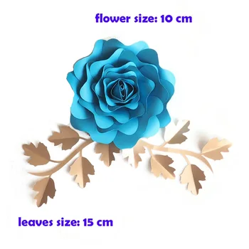 Dirbtinės Gėlės 10CM + Lapai 15CM Fleurs Artificielles Fonas 
