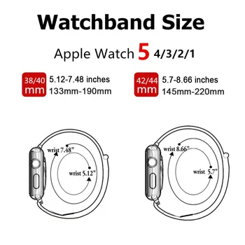 Dirželis Apple watch band 44mm 40mm correa iWatch juosta 38mm 42mm watchband Nailono diržas Sporto Kilpa apyrankė serijos 6 5 4 3 SE