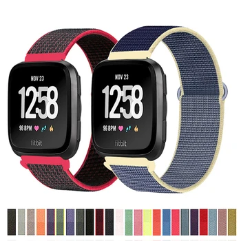 Dirželis Fitbit Versa 2 juostos correa Smart žiūrėti replacment Watchband accessories Nailono Sporto Kilpa Apyrankę Fitbit Versa 2 3 grupė