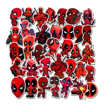 Disney 35pcs Superhero Deadpool Grafiti Lipdukai Sprogimo Stiliaus Mados Asmenybės Lagaminą Gitara Animacinių filmų Lipdukai