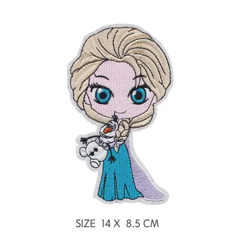 Disney Elsa Gražuolė Princesė Siuvinėjimo Pleistrai Vaikų Drabužių 