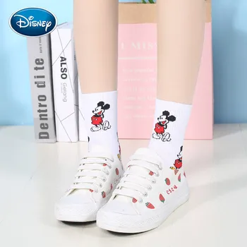 Disney Mickey Kojinės Mados Naujovė Šiltas Animacinių Filmų Pelės Sox Keturis Sezonus Laukinių Patogus, Kvėpuojantis Medvilnės Mielas Moterų Kojinės