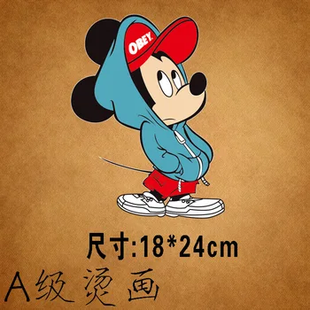 Disney Mickey Minnie Geležies Vinilo Šilumos Perdavimo Lipdukai Vaikams 