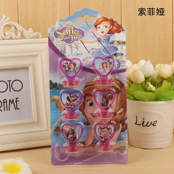 Disney princesė animacinių filmų vaikams, žaislas, antspaudas Užšaldyti Elsa lėlės stamper mergaitė berniukas užrašų knygelė 