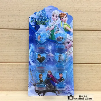 Disney princesė animacinių filmų vaikams, žaislas, antspaudas Užšaldyti Elsa lėlės stamper mergaitė berniukas užrašų knygelė 