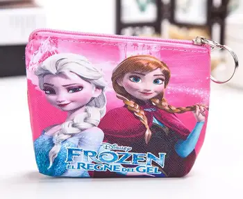Disney princesė vaikams, cartoon pu monetos rankinėje Undinė Užšaldyti mergina maišelį monetos Elsa rankinėje berniukas Mickey Sankabos pliušinis piniginės