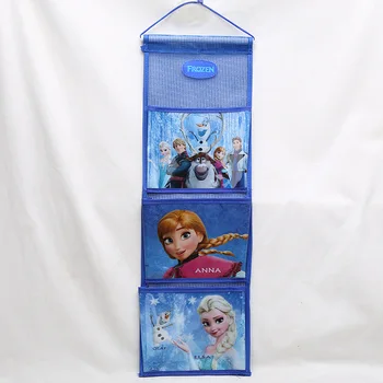 Disney princesė vaikų pliušinis kuprinė saugojimo kabo maišelis Šaldytų ELSA maža spinta saugykla sienos duris kišenėje rūšiavimo krepšys