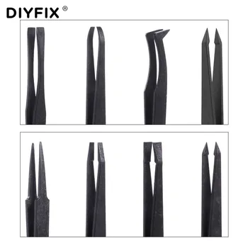 DIYFIX 7 in 1 Plastikinis Elektroninis Pincetas Kit Anti-static ESD Pincetai PCB Remontas Rankinių Įrankių Rinkinys