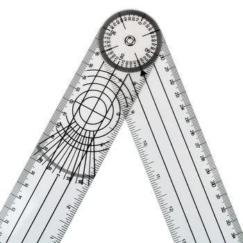 DIYWORK Goniometer Matlankiai, slankmačiai 360 Laipsnių Sukimosi Matavimo Įrankis Kampas Medicinos Stuburo Valdovas Daugiafunkcį Goniometer