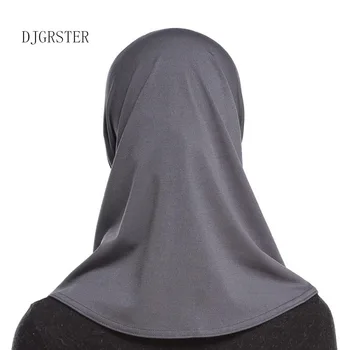 DJGRSTER 2020 Naujausias Vasaros Stiliaus Mados Islamo Turbaną Galvos Dėvėti Skrybėlę Underscarf Hijab Visiškai Padengti Vidinį Musulmonų Medvilnės Hijab Bžūp