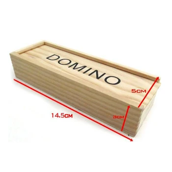 Domino Dėlionė, Stalo Žaidimas Su Medinėje Dėžutėje Žaidimas 28 Vnt. Blokų Juokinga, Žaidimas Vaikams Anglų Instrukcijas Juguetes Infantil