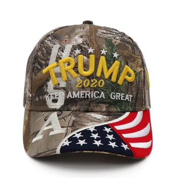Donald Trump Skrybėlę Kamufliažas Bžūp Išlaikyti Amerika Labai MAGA Skrybėlių Prezidento 2020 M. American Flag JAV Beisbolo Kepurės