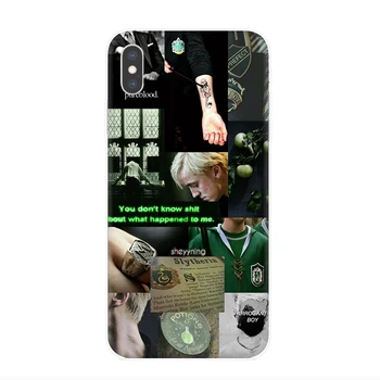 Draco Malfoy Skaidrus Case for iPhone 5 5S SE 2020 6 6s 7 8 Plus X XR XS 11 12 Pro Max 12 Mini Galinį Dangtelį