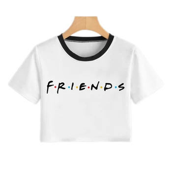 Draugų Tv Marškinėliai Moterims Harajuku Vasarą 