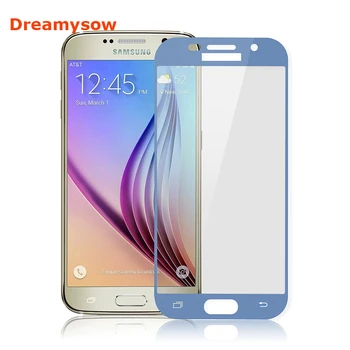 Dreamysow Mėlynos Spalvos Stiklo Samsung Galaxy J730 J530 J3 Skyrius A5 A3 A7 2017 Visiškai Padengti Grūdinto Stiklo Kokybės Screen Protector Filmas