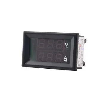 Dual Digital Voltmeter DC 0-100V 10A Dviguba LED Digital Voltmeter Ammeter Įtampos AMP Galios 0.28
