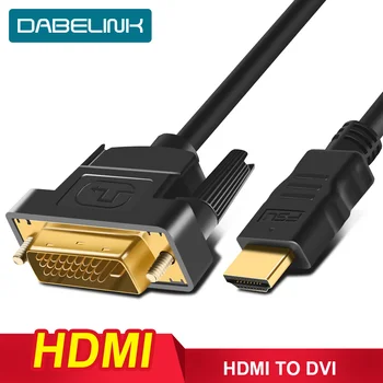 DVI Kabelis, HDMI į DVI Kabelis, 24+1 pin adapteris Kabeliai, 3D LCD DVD HDTV XBOX Didelės spartos DVI hdmi kabelis 1/2/3M HDMI Adapterio Kabelis