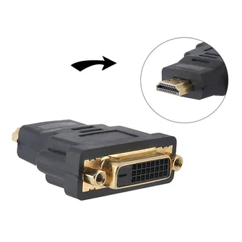 DVI moterys į HDMI suderinamus vyrų adapteris DVI (24 + 1) - HDMI-suderinama jungtis