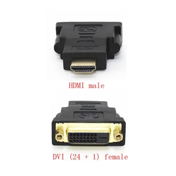 DVI moterys į HDMI suderinamus vyrų adapteris DVI (24 + 1) - HDMI-suderinama jungtis