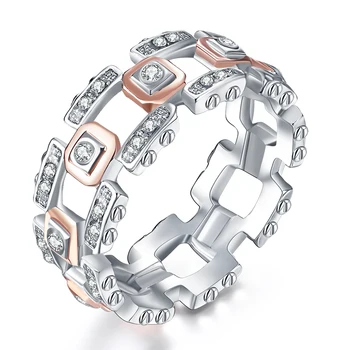Dvi Tonas Kristalų Papuošalai, Žiedai Su Mix Spalvų Mados Dizaino Naujos Mėgėjams Aksesuaras Žiedas Dovanos Moterims