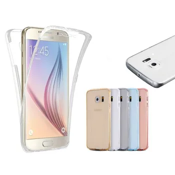 Dvipusis TPU Telefono dėklas Samsung Galaxy J7 j3 skyrius J5 2016 Plono Skaidrus, Minkštas Viršelis J5 J7 2017 j3 skyrius J5 J7 Premjero Rubisafe