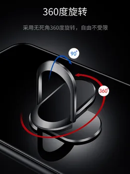 Dėl Samsung Note 10 Lite Atveju Magnetas Žiedo Laikiklio Stovas Telefono dėklas Samsung S10 Lite S20 Plus Ultra Grūdinto Stiklo Atgal Padengti