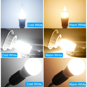 E14 LED Lemputės Šviesos 5W 6W 9W 7W 12W AC 220V 240V Led Lempa E14 Mini Keramikos lemputė led Žvakė Dėmesio Lampada Ampulä-Bombilla