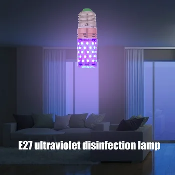 E27 60 LED uv-C Baktericidiniu Kukurūzų Lempos Sterilizer UV Lemputės Nužudyti Dulkių, Bakterijų Ultravioletinių Dezinfekavimo ir Sterilizavimo Lempos