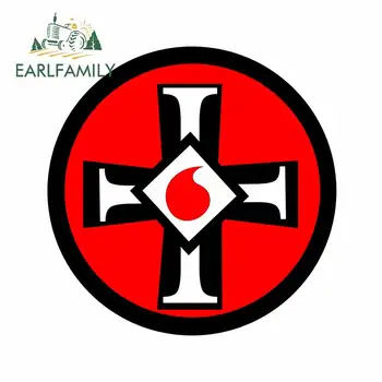 EARLFAMILY 13cm Fuuny Lipdukai Ku Klux Klan Logotipą, Automobilių Lipdukai, Nešiojamas Burlenčių Langą Kamieno Vandeniui Vinilo Decal Car Wrap