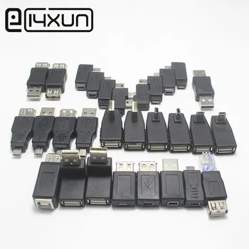 EClyxun 1pcs Micro / Mini USB arba USB 2.0 Male Female usb Kištukas, lizdas Maitinimo Jungtis Įkrovimo Adapteris, skirtas Telefonas, Ausines, PC MP5