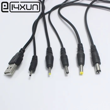 EClyxun 1pcs USB 2.0*0,6 mm 2.5*0.7 mm 3.5*1.35 mm 4.0*1,7 mm 5.5*2.1 mm 5V DC Barelį Lizdas Maitinimo Kabelio Jungtis