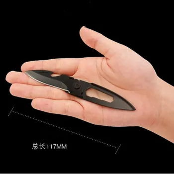 EDC Universalus peilis, mini keychain Daugiafunkcinis multi įrankis, raktas kišenėje laišką stovyklos lauko paruošti skustukas žievelės sklypo atvira