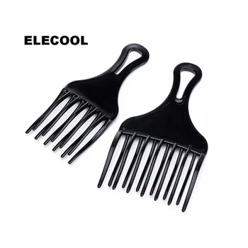 ELECOOL Juodo Plastiko Plaukų Šukos Įterpti Afro Plaukų Pasiimti Šakutę, Aukšta Žema Pavara Šukos Plaukų Aksesuarų, Šukuosenų Modeliavimo Įrankis