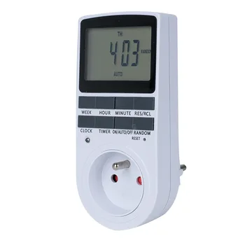 Elektroninis Skaitmeninis Laikrodinis Jungiklis 24 Valandų Cikliniai ES JK AU JAV FR BR Plug Virtuvės Laikmatis Lizdo Programuojami Laiko Lizdo 220V