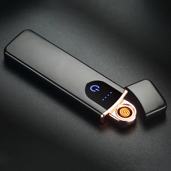 Elektros Laidus Cigarečių Žiebtuvėlių, USB Įkrovimo Lengvesni-Ultra Plonas Vėjo Ugnis Elektros Lengvesni Aukštos Kokybės Rūkymas Accessories