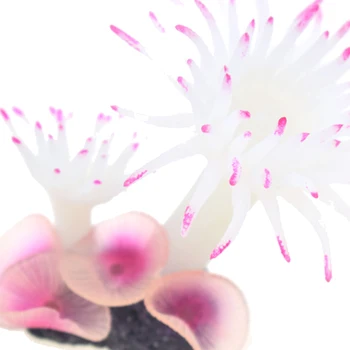 Elenxs Saldus Silikono Koralų, Žuvų Bakas Dekoro Anemone Augalų Dekoracija Namuose Modeliavimas Augalai, Akvariumo Papuošalai