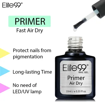 Elite99 Primar nereikia UV LED Nagų Dailė Akrilo ne-rūgštinis Gruntas be rūgšties Base Coat Nagų Blizginimo priemonės Gelio lako, Lako Nagų gelis