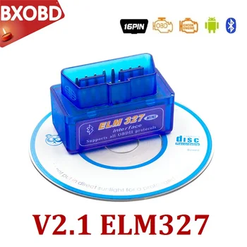 ELM 327 OBD2 Skaneris ELM 327 Bluetooth Scaner ELM327 OBD2 Bluetooth Adapteris ELM327 BT V2.1 Android ELM327 Ford Kodas Skaitytojas