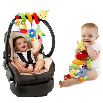 Emmababy Mielas Veiklos Spiralės Lovelę Vežimėlį, Automobilinę Kėdutę Kelionės Kabantys Žaislai, Kūdikių Barškučių Spalvingas Žaislas