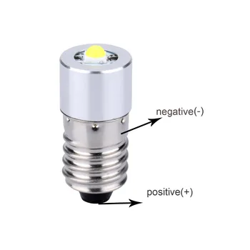 ENCOMLI E10 LED Atnaujinti Žibintuvėlio Lemputės 0,5 W 1W Avarinės Lemputės 3V 4.5 V 6 V C/D Ląstelių Pakeisti Žibintuvėlio Lemputės Žibintuvėliai