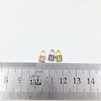 Eruifa 20pcs 5*10 mm Mini Užraktas Cinko lydinys Papuošalai 