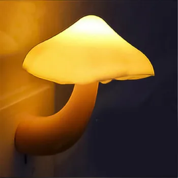 ES MUMS Plug Grybų Lizdo Žibintai LED Nakties Šviesos Miegamasis, vaiko Kambarys Namų Puošybai Vazoninių Šviesos diodų (LED) Lempos