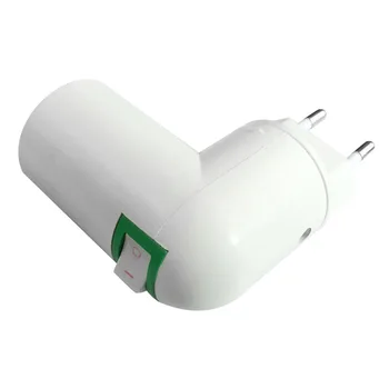 ES Plug PBT PP E27 Balta Bazinė LED Lempos Pagrindo Lampholder Adapteris Keitiklis Lizdas E27